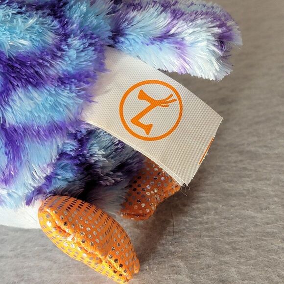 Winkeez Wisdom The Owl Plush Stuffed Blue and Purple 8 inch 2021 Wise MVP Brand - Picture 4 of 9